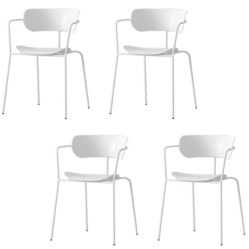 Modern Style Arm Chair Plastic Indoor Dining Chair for Living Room