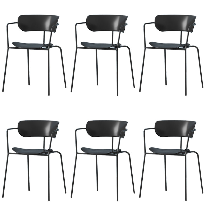 Modern Style Arm Chair Plastic Indoor Dining Chair for Living Room