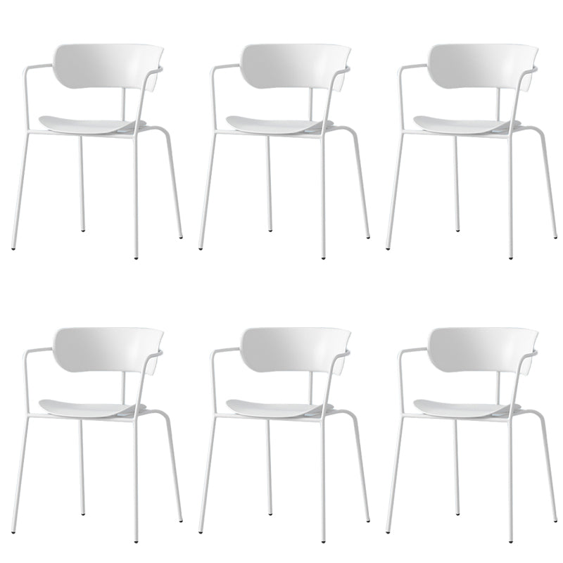 Modern Style Arm Chair Plastic Indoor Dining Chair for Living Room