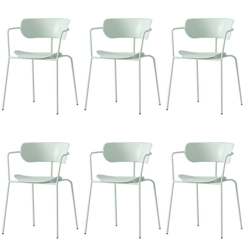 Modern Style Arm Chair Plastic Indoor Dining Chair for Living Room
