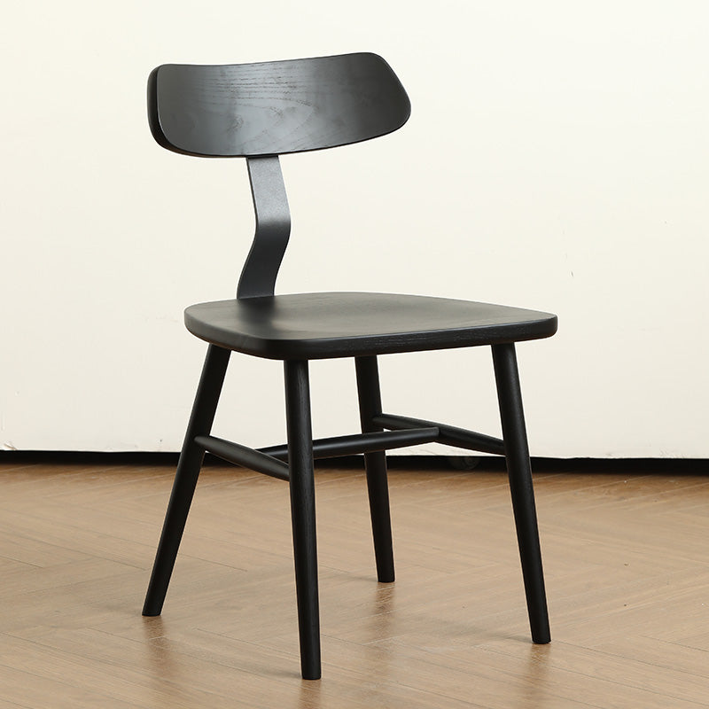 Industrial Style Side Chair Solid Wood Indoor Dining Chair for Living Room