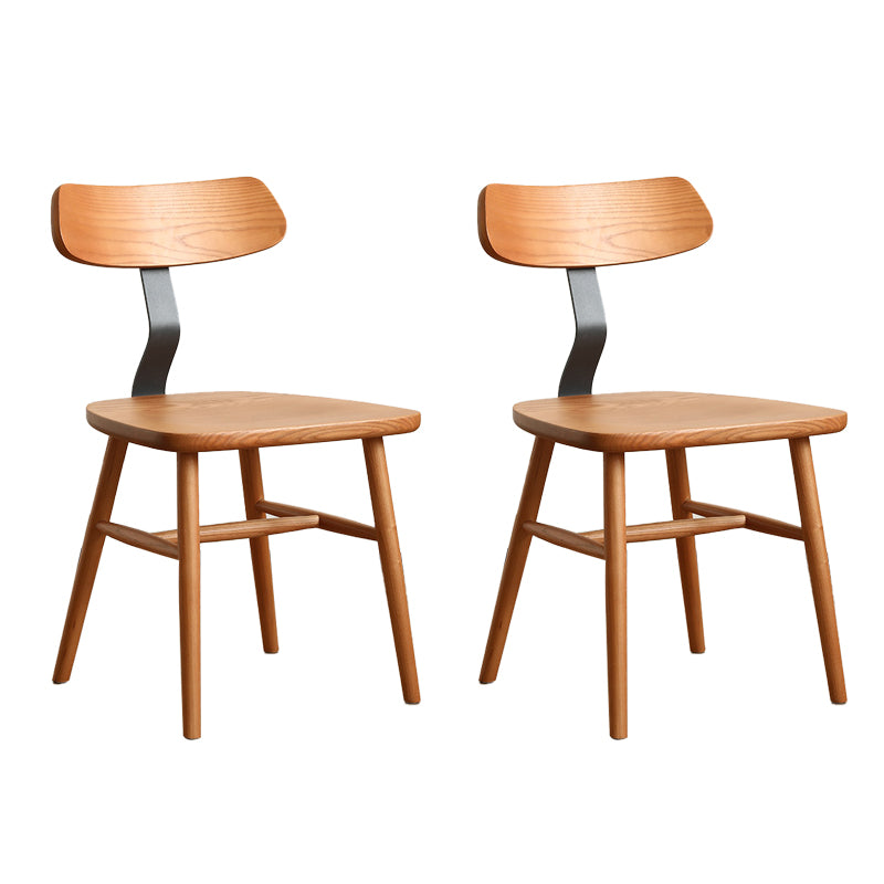 Industrial Style Side Chair Solid Wood Indoor Dining Chair for Living Room