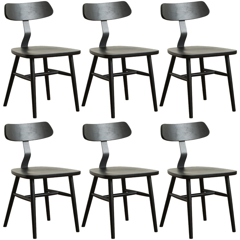 Industrial Style Side Chair Solid Wood Indoor Dining Chair for Living Room