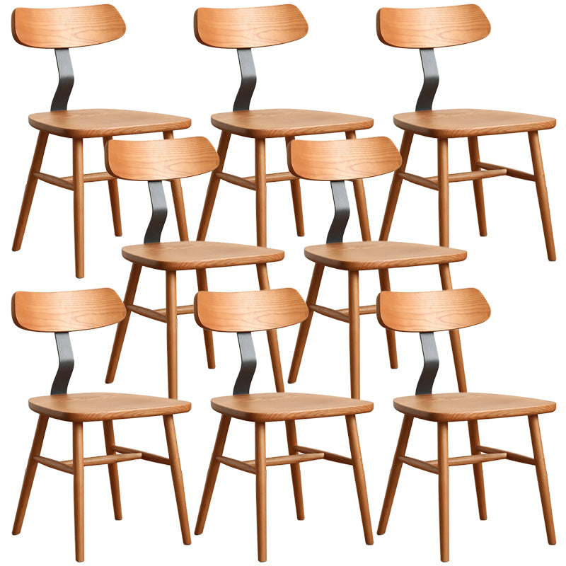 Industrial Style Side Chair Solid Wood Indoor Dining Chair for Living Room