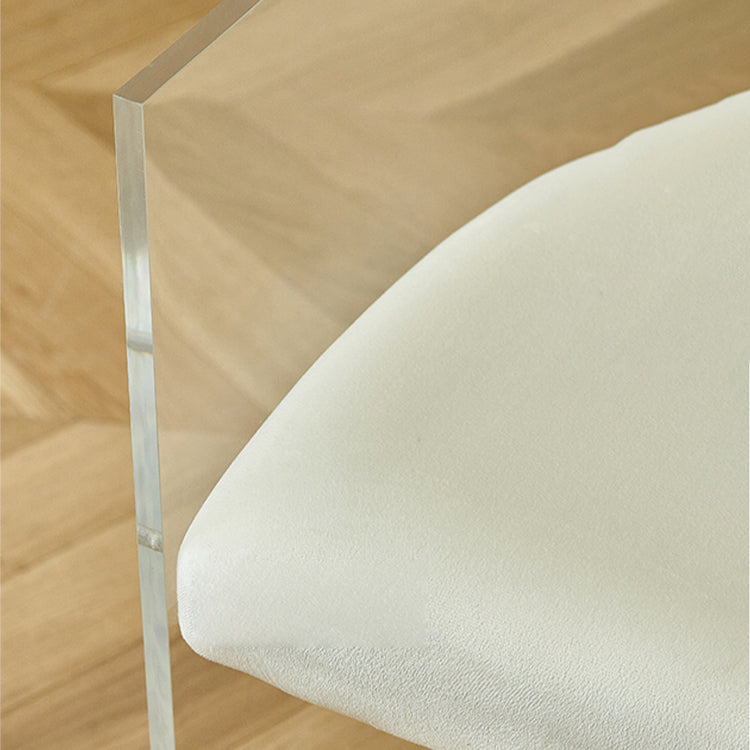 Modern Simple Arm Chair Plastic Frame Dining Arm Chair for Living Room