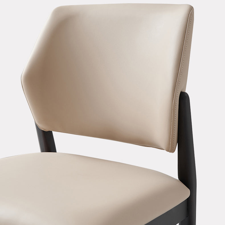 Modern Simple Side Chair Wooden Frame Side Dining Chair for Bedroom