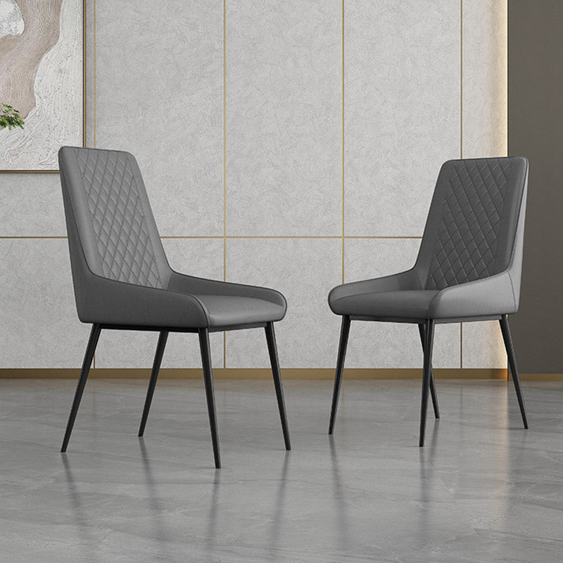 Industrial Upholstered Arm Dining Chair Kitchen Parsons Side Chair