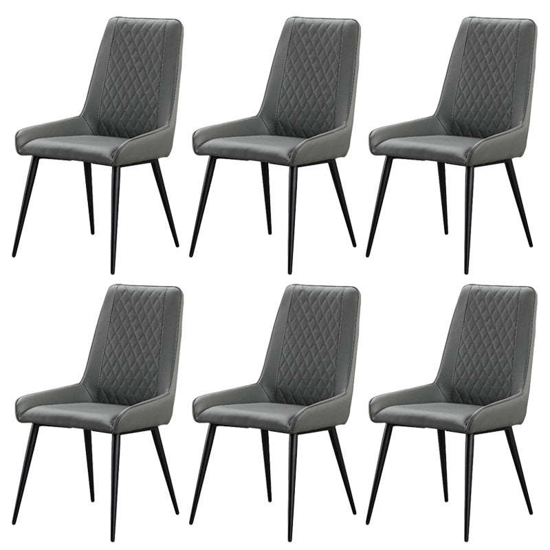 Industrial Upholstered Arm Dining Chair Kitchen Parsons Side Chair