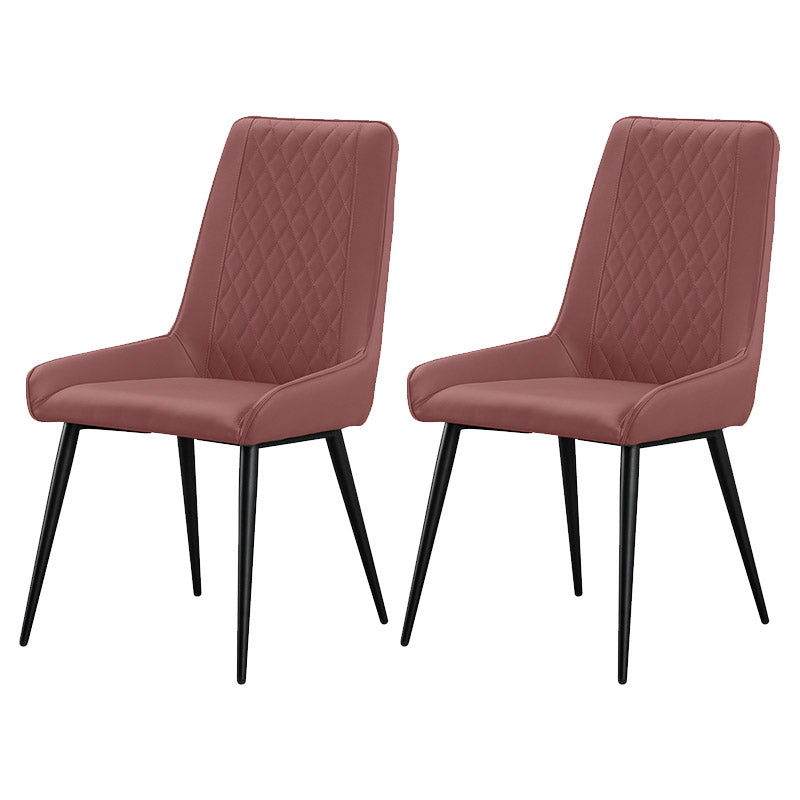Industrial Upholstered Arm Dining Chair Kitchen Parsons Side Chair