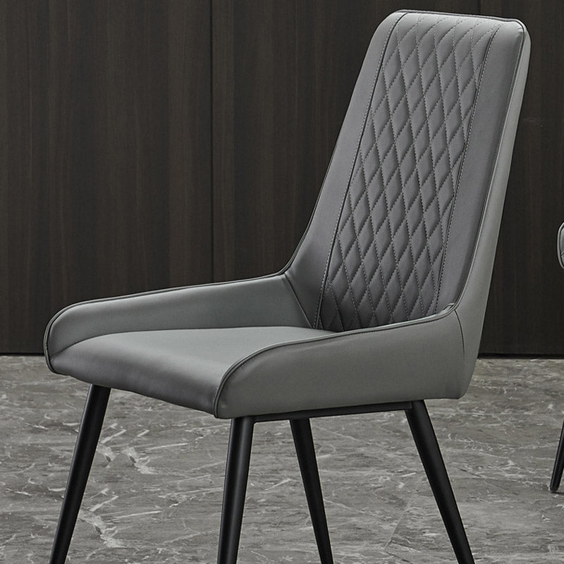 Industrial Upholstered Arm Dining Chair Kitchen Parsons Side Chair
