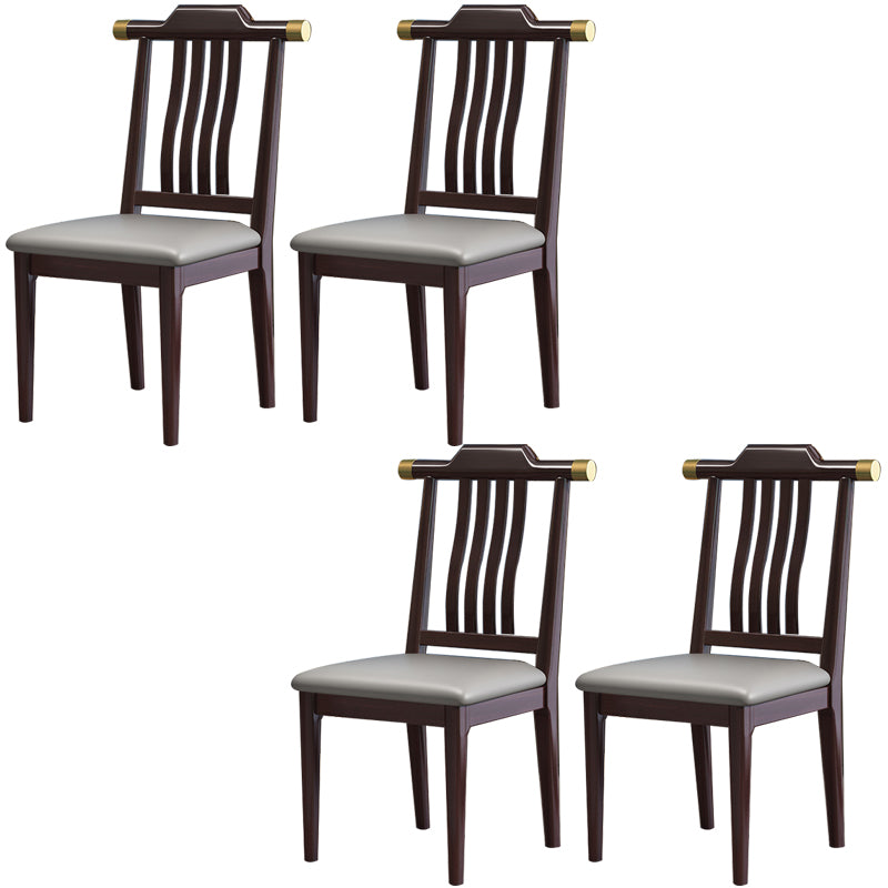 Traditional Armless Dining Room Chair Home Solid Wood Dining Chair
