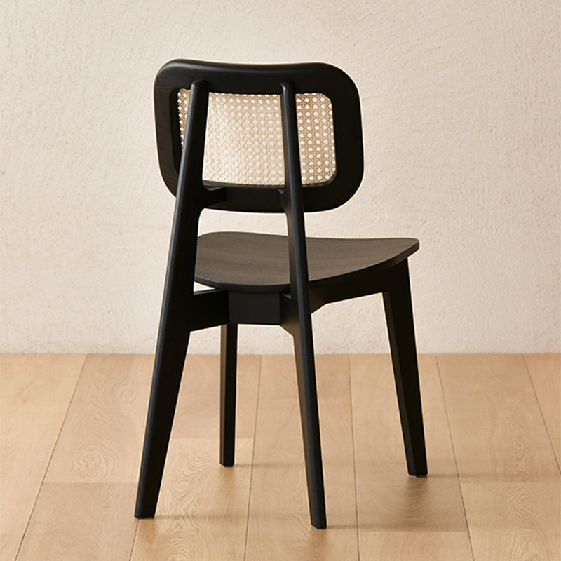 Industrial Solid Wood Armless Chair Kitchen Dining Side Chair
