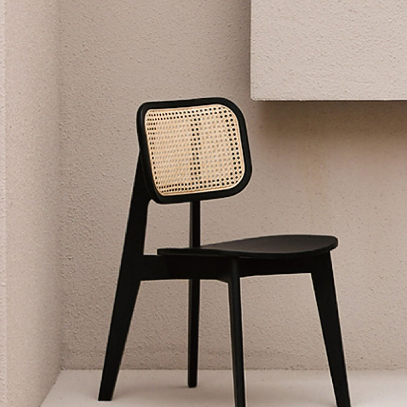 Industrial Solid Wood Armless Chair Kitchen Dining Side Chair