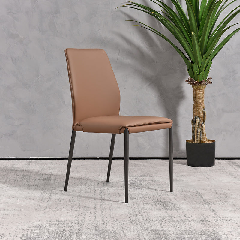 Faux Leather Parsons Dining Chair Dining Room Upholstered Chair