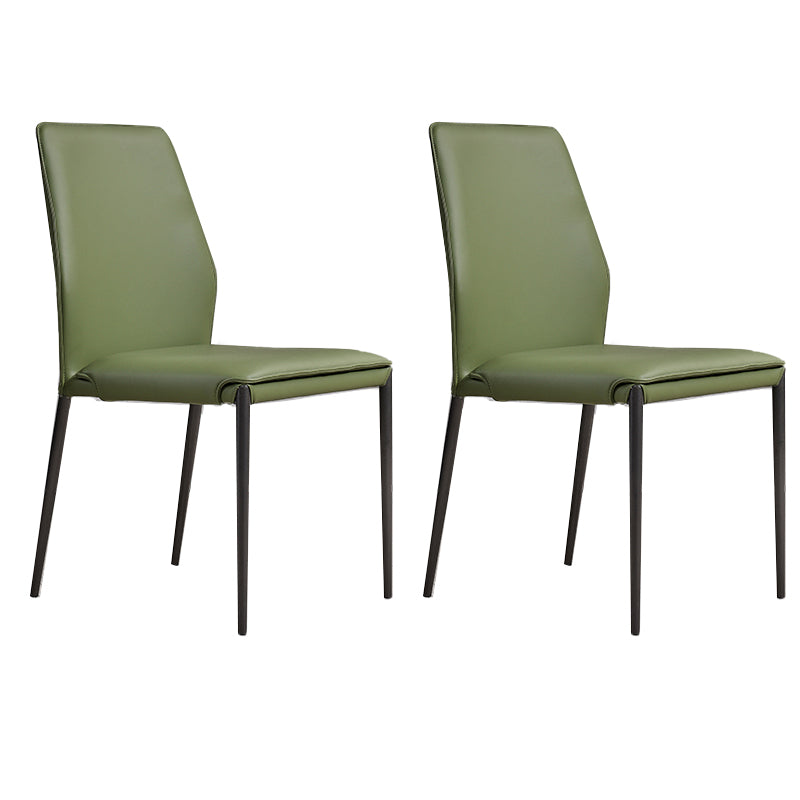 Faux Leather Parsons Dining Chair Dining Room Upholstered Chair