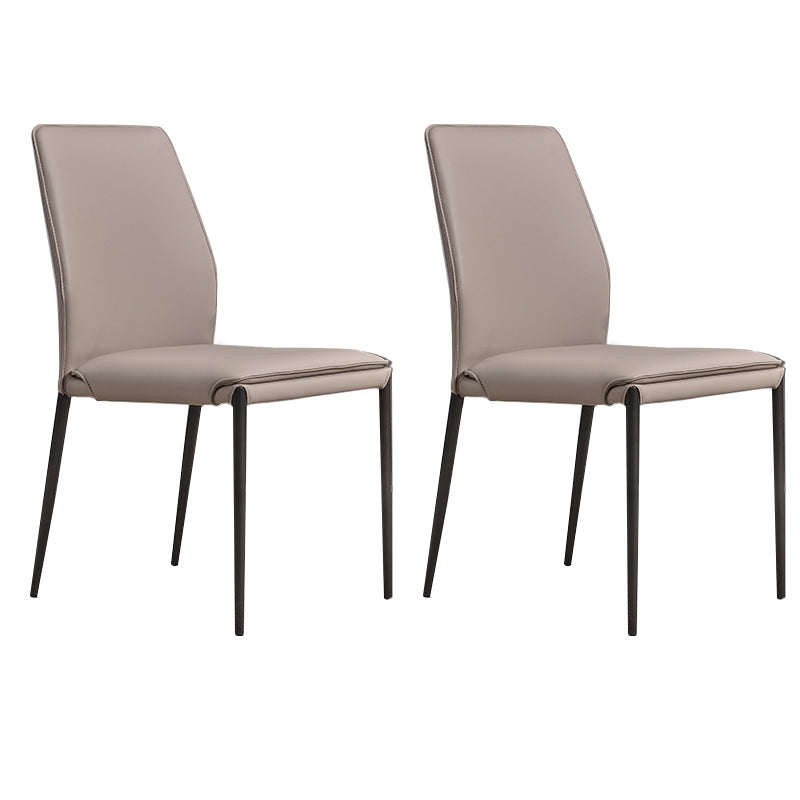 Faux Leather Parsons Dining Chair Dining Room Upholstered Chair