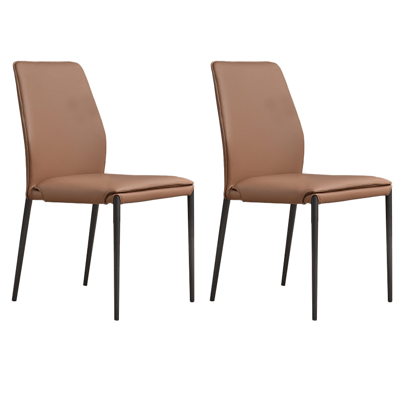 Faux Leather Parsons Dining Chair Dining Room Upholstered Chair