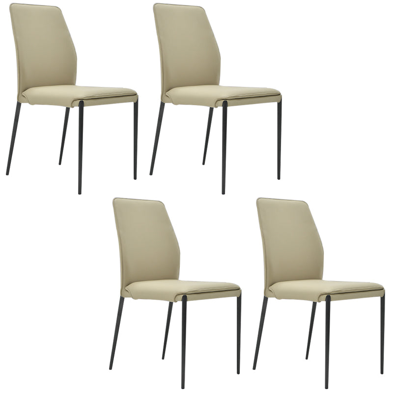 Faux Leather Parsons Dining Chair Dining Room Upholstered Chair