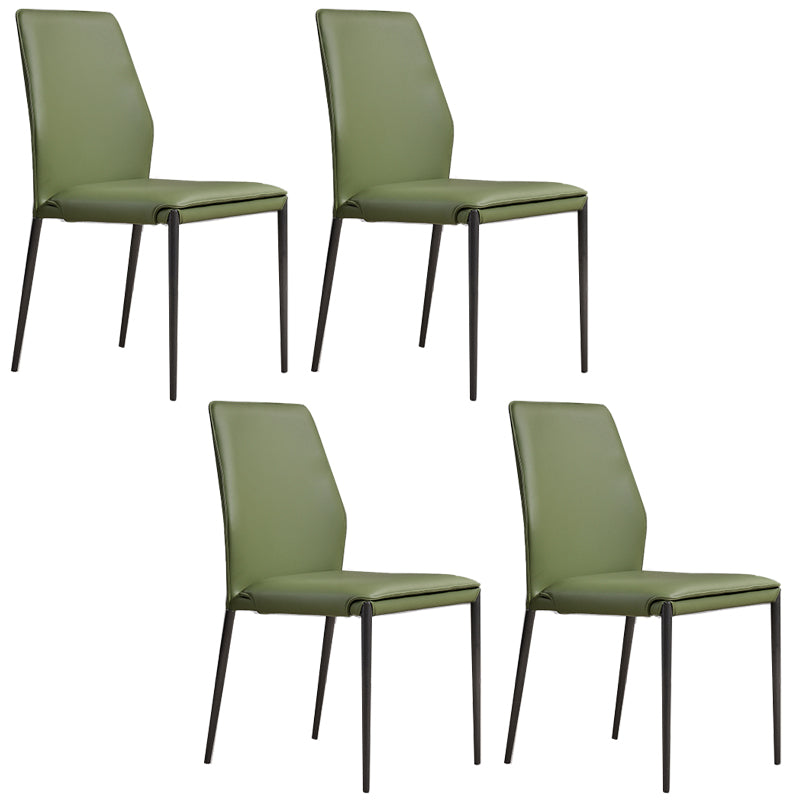 Faux Leather Parsons Dining Chair Dining Room Upholstered Chair
