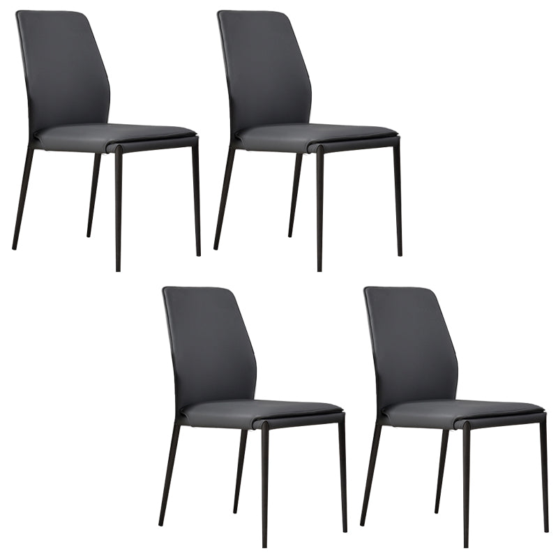 Faux Leather Parsons Dining Chair Dining Room Upholstered Chair