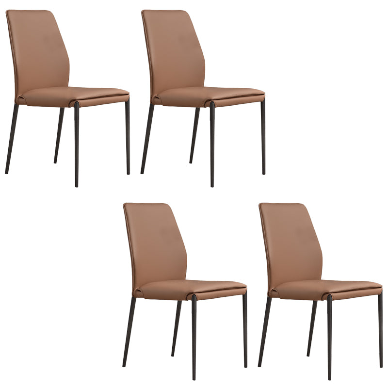 Faux Leather Parsons Dining Chair Dining Room Upholstered Chair