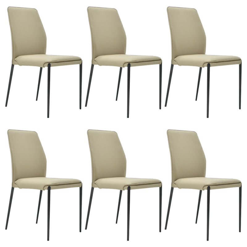 Faux Leather Parsons Dining Chair Dining Room Upholstered Chair