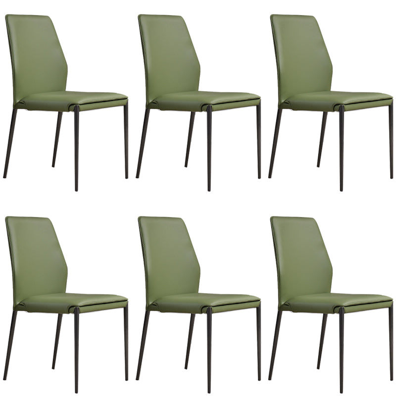Faux Leather Parsons Dining Chair Dining Room Upholstered Chair