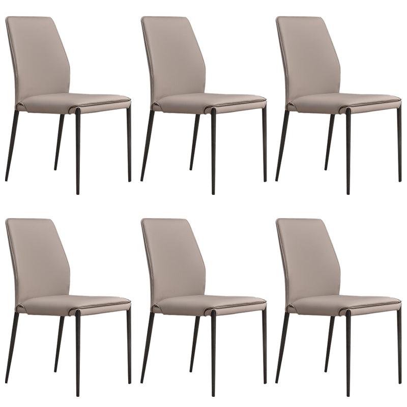 Faux Leather Parsons Dining Chair Dining Room Upholstered Chair