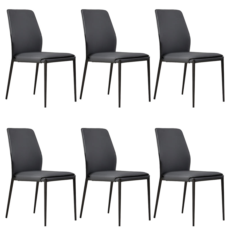 Faux Leather Parsons Dining Chair Dining Room Upholstered Chair