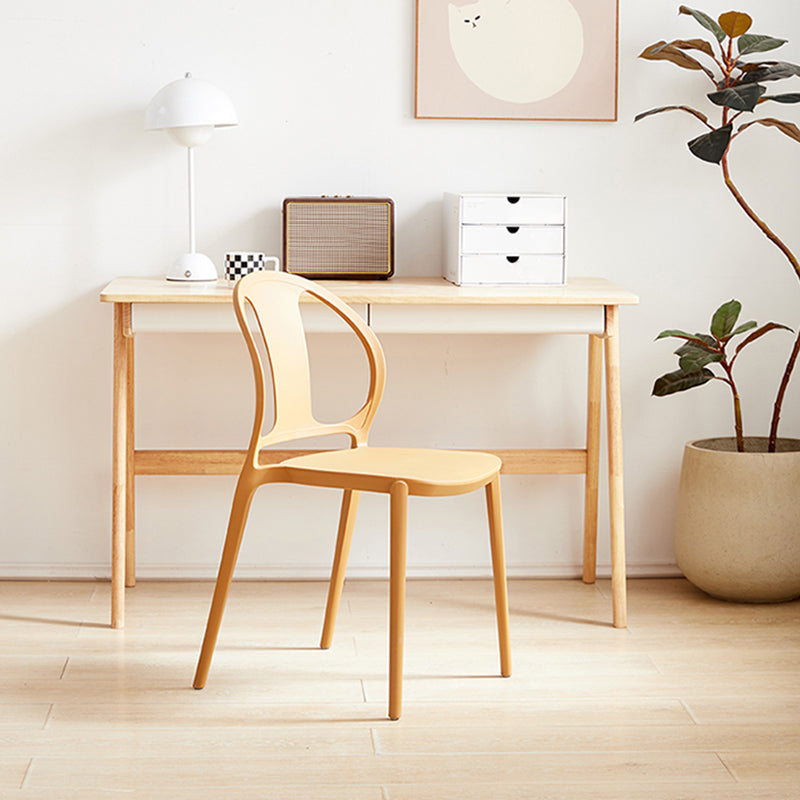 Dining Room Plastic Dining Chair Contemporary Stacking Side Chair