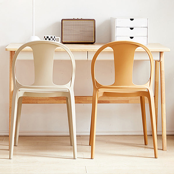 Dining Room Plastic Dining Chair Contemporary Stacking Side Chair