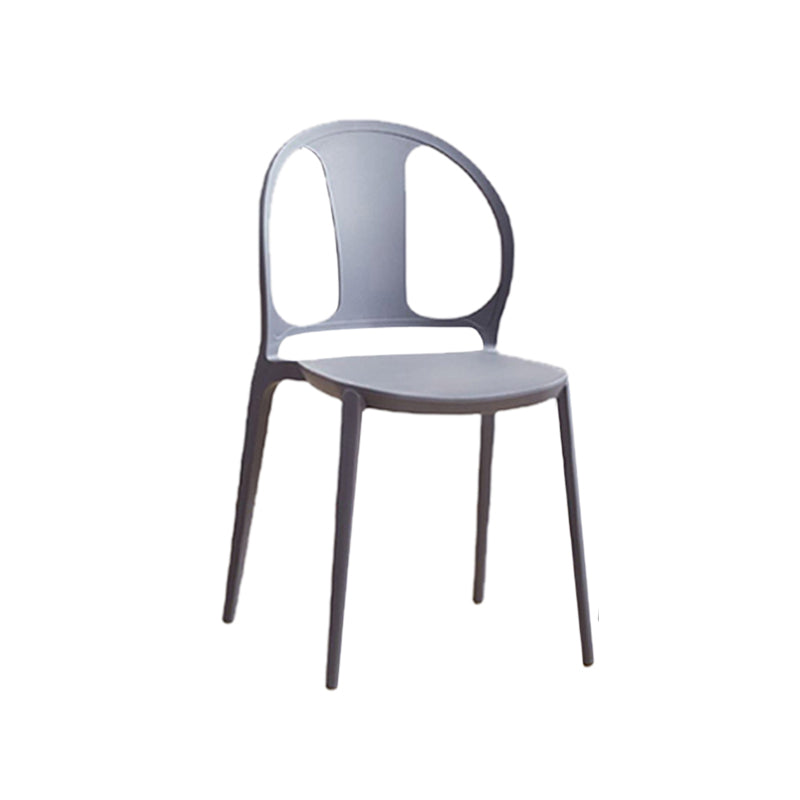 Dining Room Plastic Dining Chair Contemporary Stacking Side Chair