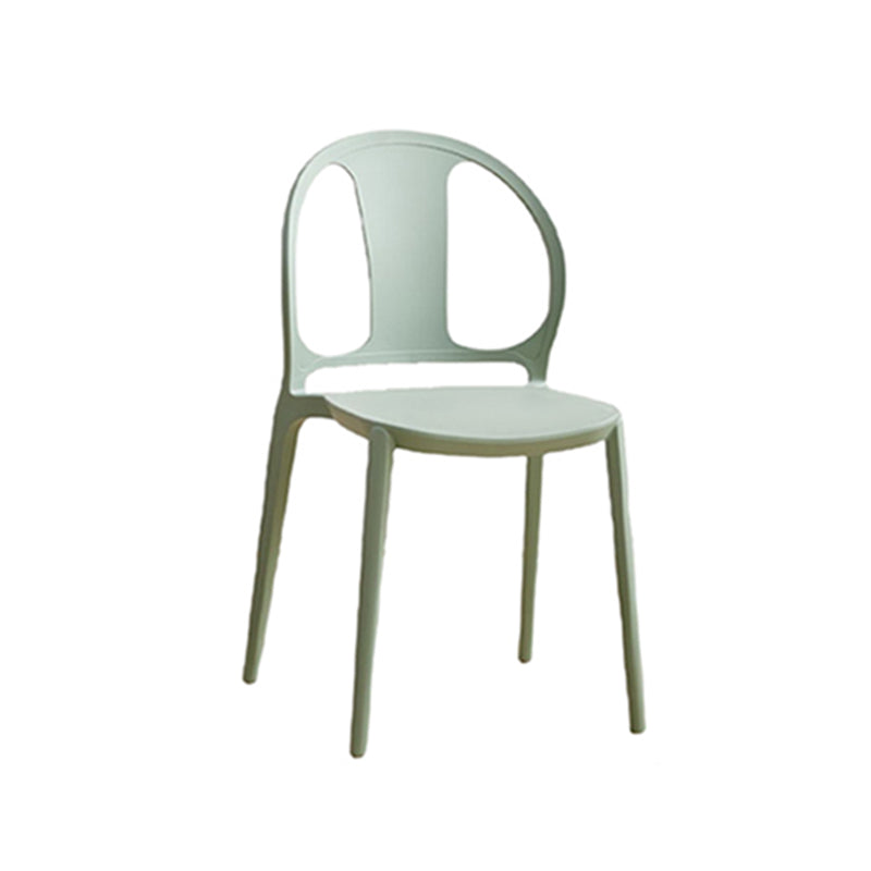 Dining Room Plastic Dining Chair Contemporary Stacking Side Chair