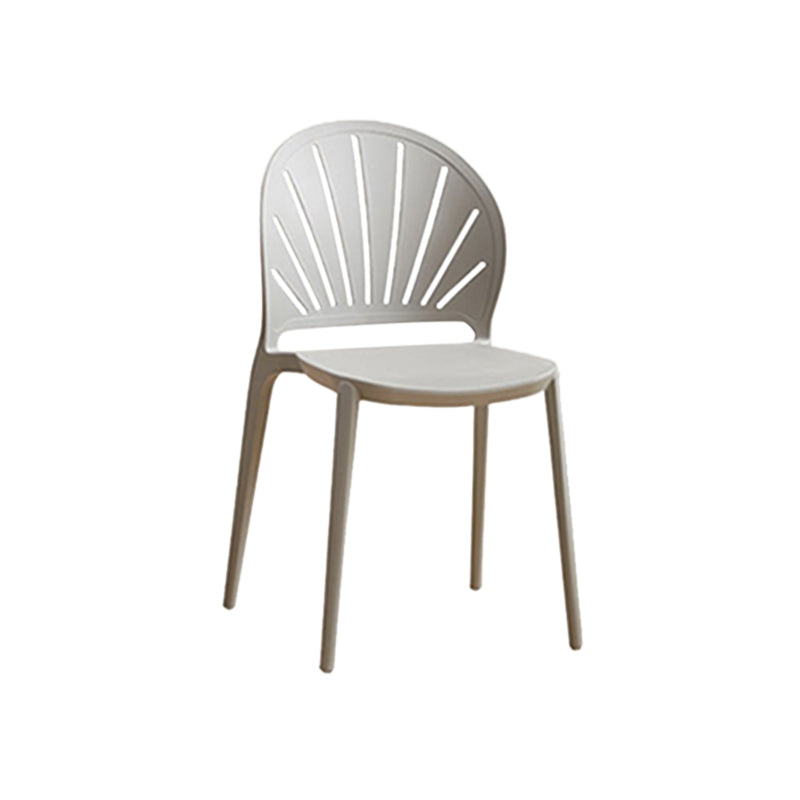 Kitchen Contemporary Dining Chair Plastic Stacking Side Chair