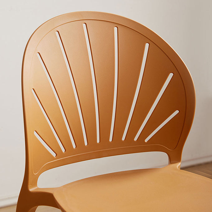 Kitchen Contemporary Dining Chair Plastic Stacking Side Chair