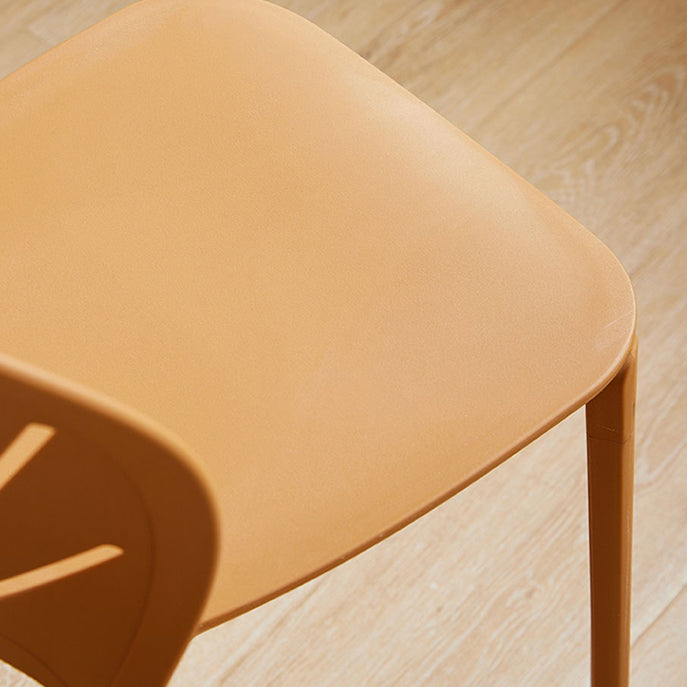 Kitchen Contemporary Dining Chair Plastic Stacking Side Chair