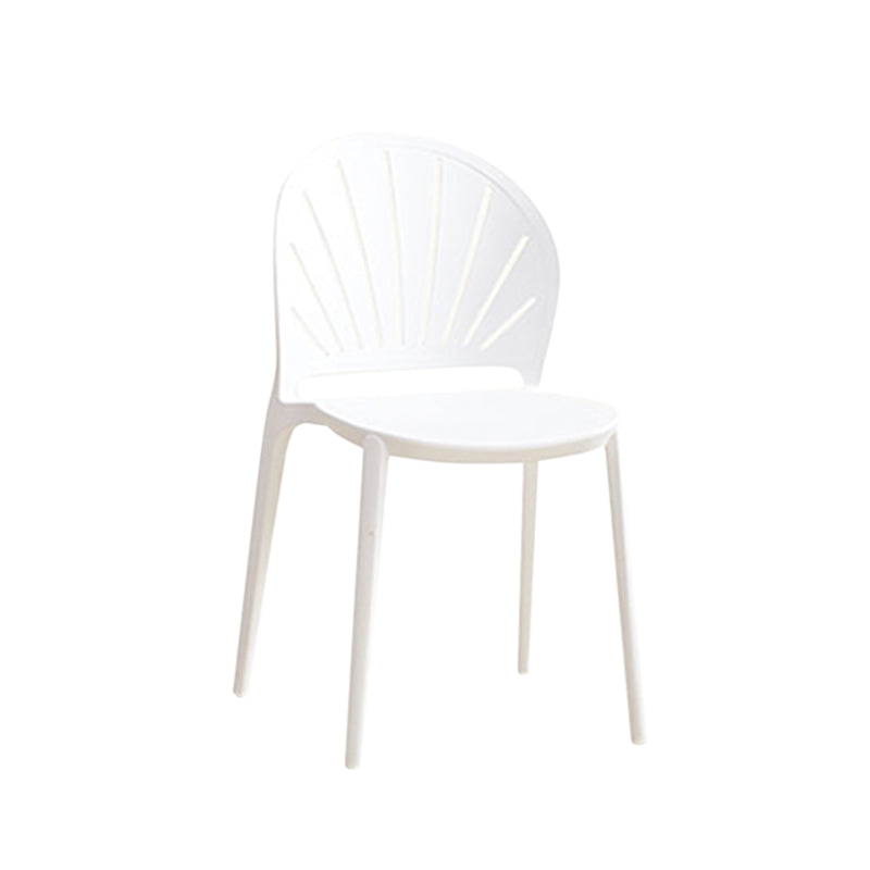 Kitchen Contemporary Dining Chair Plastic Stacking Side Chair