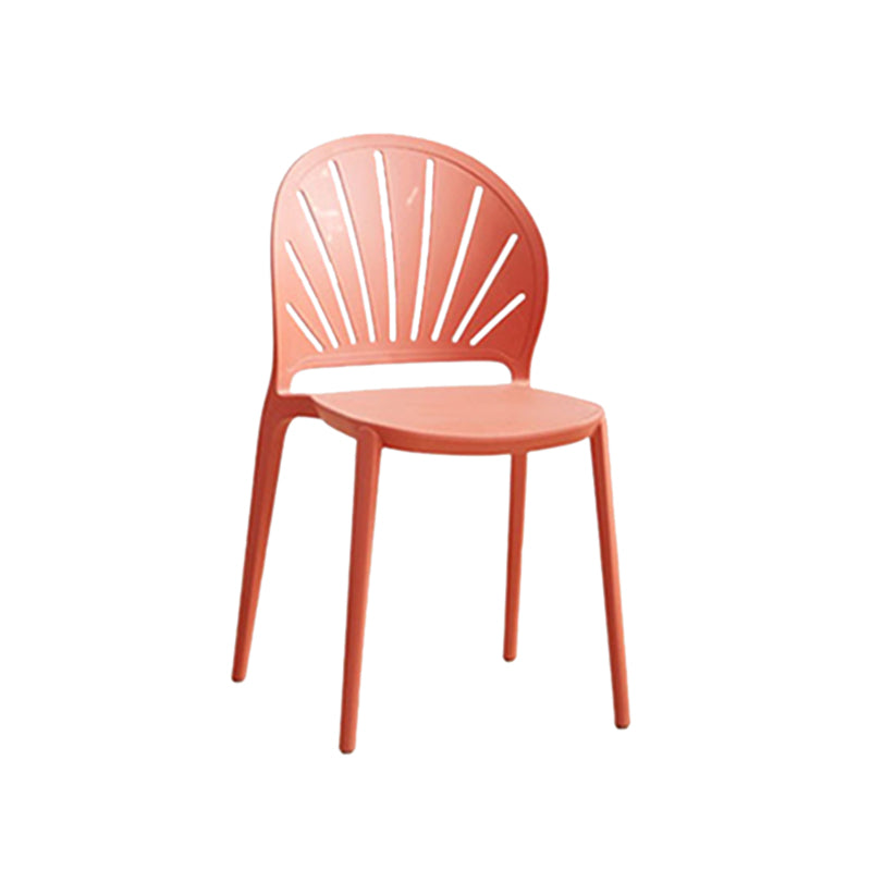 Kitchen Contemporary Dining Chair Plastic Stacking Side Chair