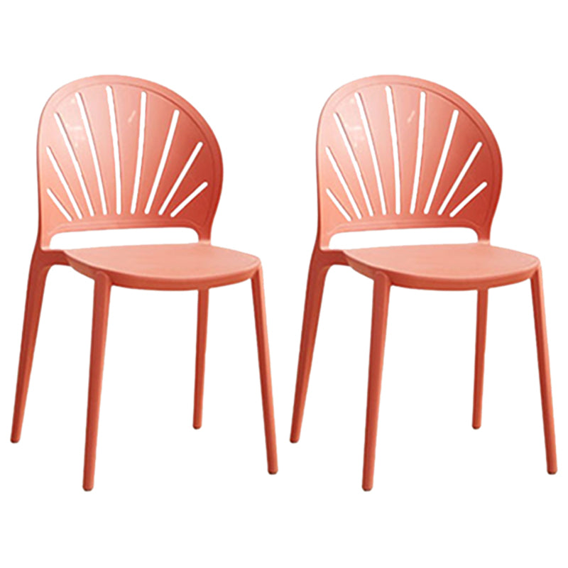 Kitchen Contemporary Dining Chair Plastic Stacking Side Chair