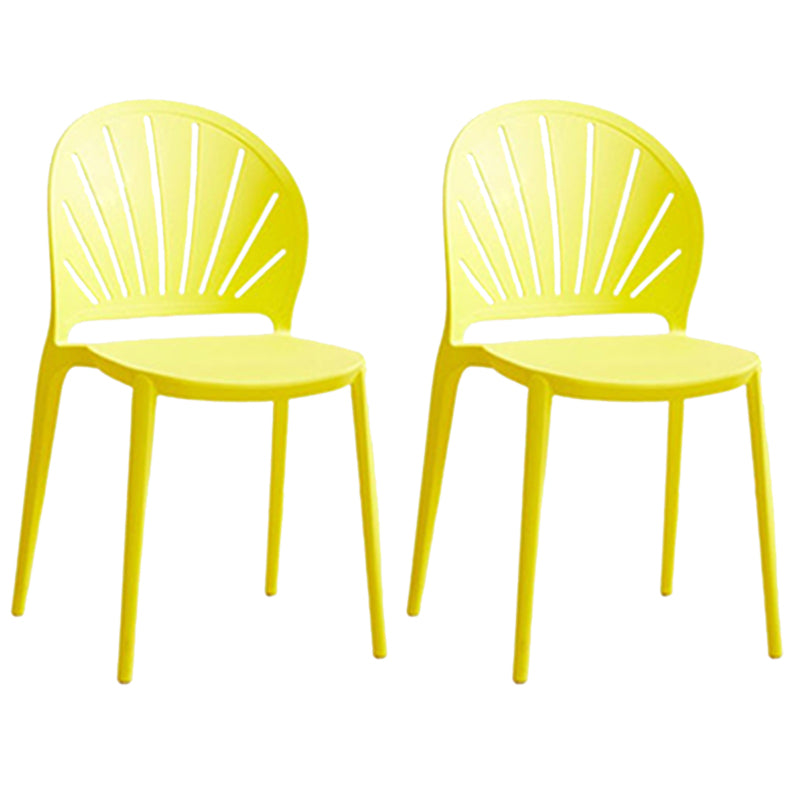 Kitchen Contemporary Dining Chair Plastic Stacking Side Chair