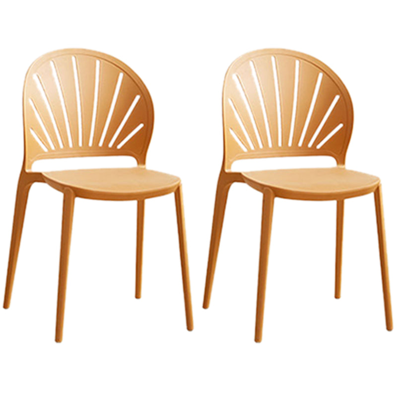 Kitchen Contemporary Dining Chair Plastic Stacking Side Chair