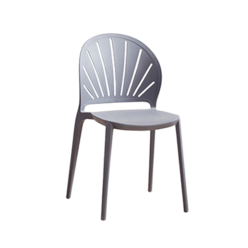 Kitchen Contemporary Dining Chair Plastic Stacking Side Chair