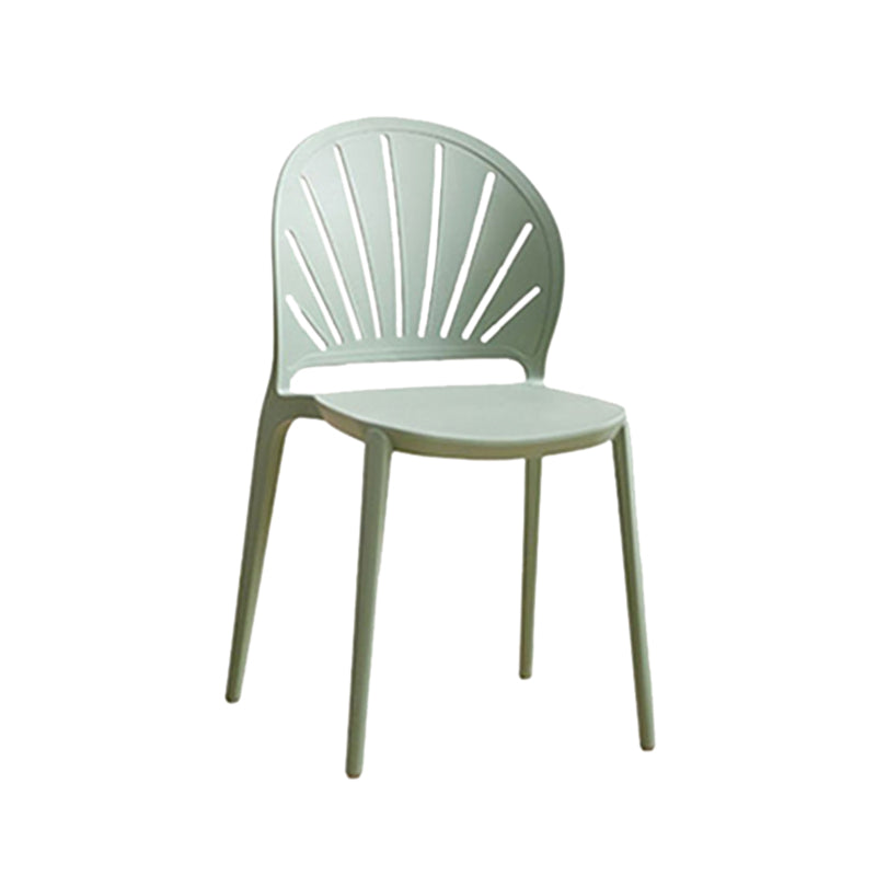 Kitchen Contemporary Dining Chair Plastic Stacking Side Chair
