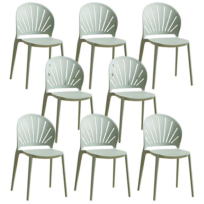 Kitchen Contemporary Dining Chair Plastic Stacking Side Chair