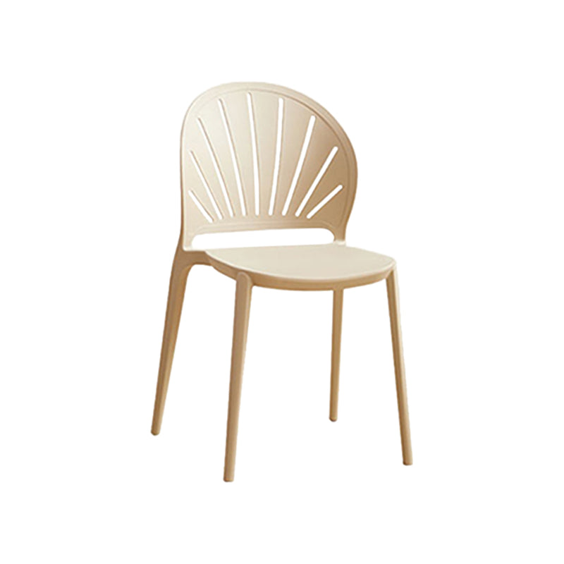 Kitchen Contemporary Dining Chair Plastic Stacking Side Chair