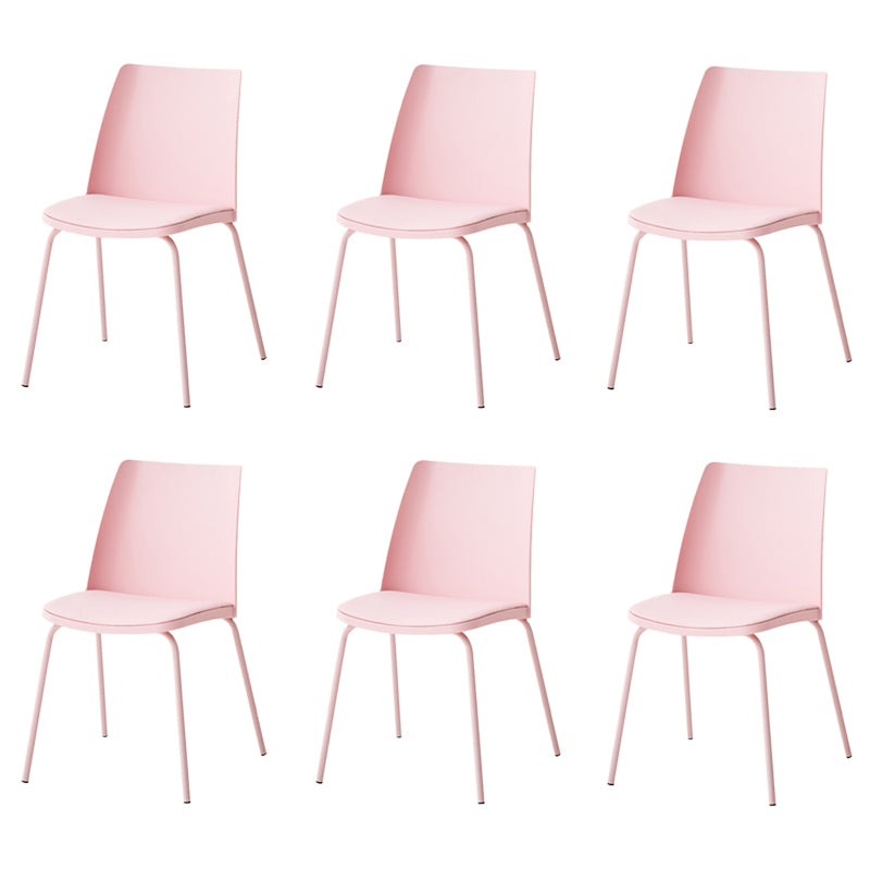 Dining Room Armless Dining Chair Home Metal Parsons Dining Chair