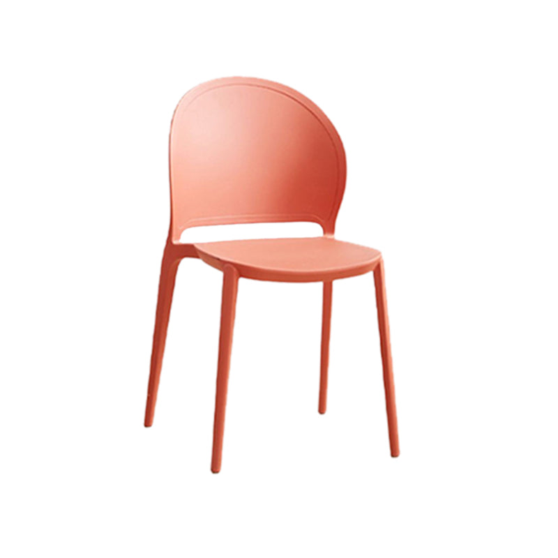 Contemporary Dining Room Dining Chair Plastic Stacking Side Chair