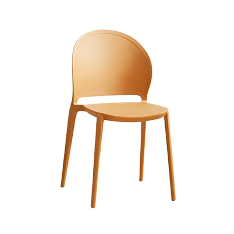 Contemporary Dining Room Dining Chair Plastic Stacking Side Chair
