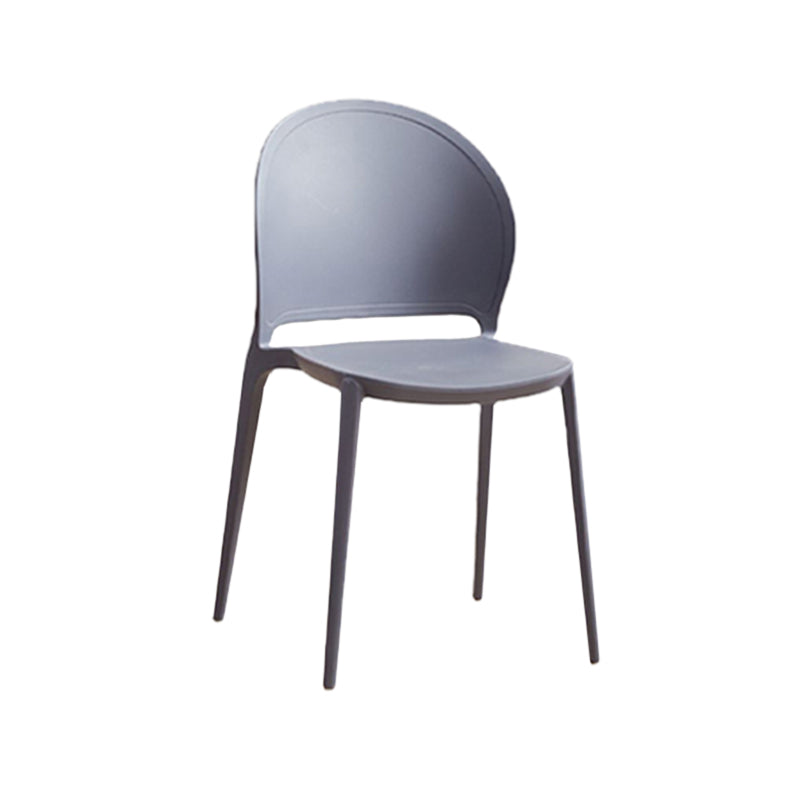 Contemporary Dining Room Dining Chair Plastic Stacking Side Chair