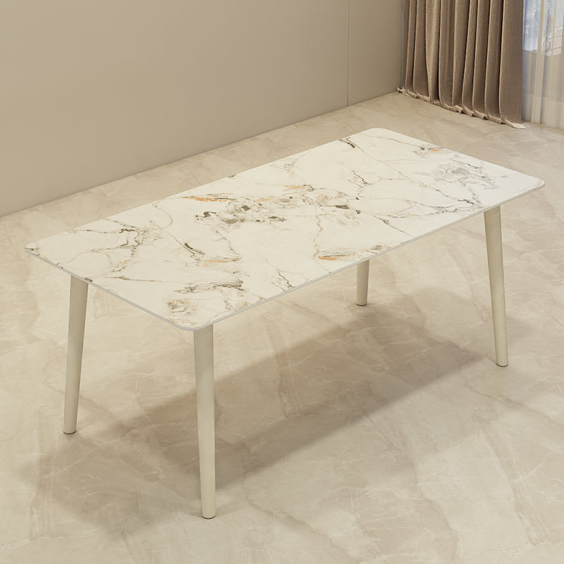 Modern Stone Rectangle Dining Table 1/5 Pieces Dining Set for Dining Room